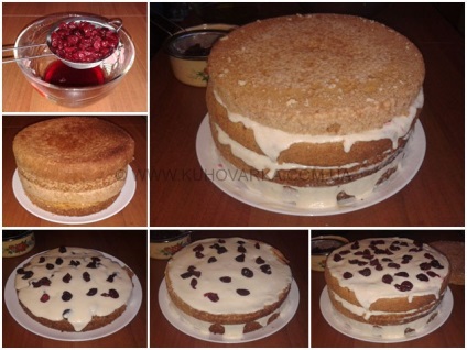 Keksz sütemény kerék öntött - egy recept, hogyan kell főzni fotókkal, kuhovarka