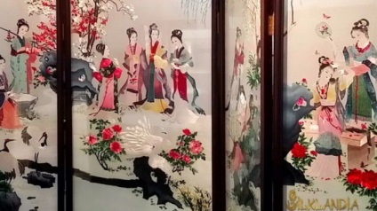 Hagyományos Suzhou hímzés az értékes selyem festés selyem