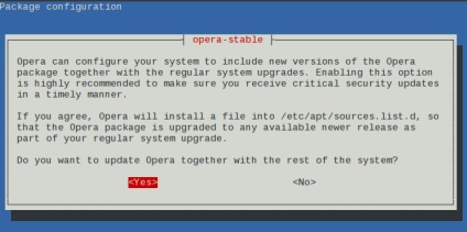 Beállítása opera ubuntu leggyorsabban