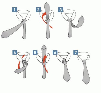 Windsor csomót, vagy hogyan lehet a legjobban nyakkendőt kötni