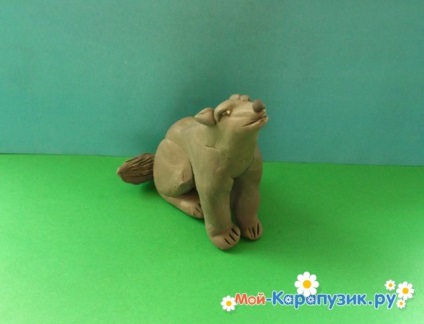 Wolf gyurma (modellezés agyag) Wolf gyurma