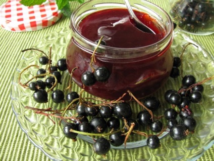 Feketeribizli zselé a téli főzés nélkül recept hideg módszerrel, és egy öt perces zselatin (fekete) Fekete ribizli zselé téli főzés nélkül recept hideg eljárás, és egy öt perces zselatin