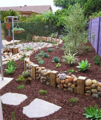 20 Kiváló és praktikus ötletek, kerti dísz és otthon természetes kő - saját kezűleg