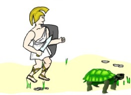 Akhilleusz és a teknős, a matematika, az online megoldás!