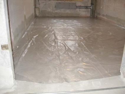 Beton esztrich padló kezüket (kéz) Beton esztrich padló kezük