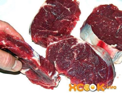 Steak egy serpenyőben - a recept lépésről lépésre fotók, hogyan kell sütni