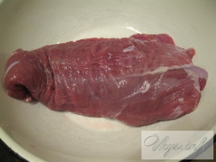 Sült sonka marhahús recept egy fotó