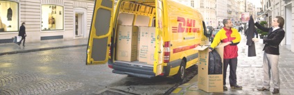 Termékek szállítása a Kínából érkező DHL Express - követés parcellák aliekspress