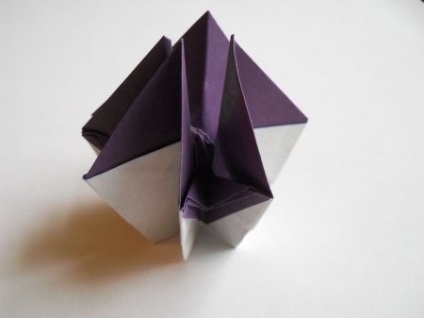 Violet - virágok origami - figurák papírból saját kezűleg