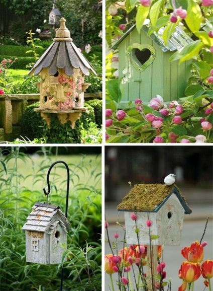 Photo szép birdhouses kreatív ötletek kerti díszek