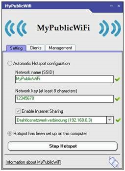 Beállítania májusában nyilvános Wi fi