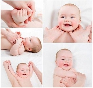 Hogyan masszírozza a csecsemőjét az első hónapban az élet