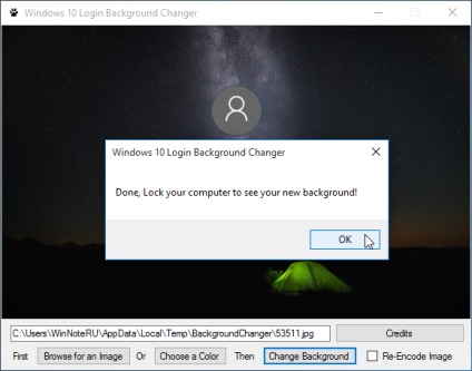 Hogyan változtassuk meg a háttérben a bejelentkezési képernyőn a Windows 10