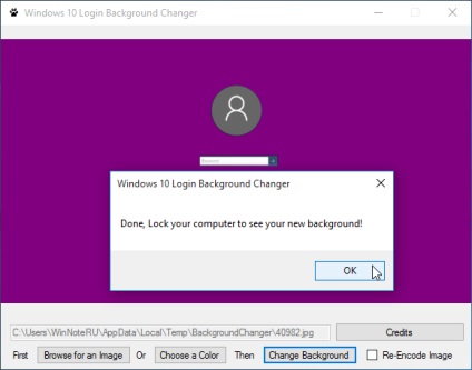 Hogyan változtassuk meg a háttérben a bejelentkezési képernyőn a Windows 10