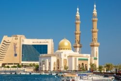 Mi a tenger Sharjah, Sharjah, Egyesült Arab Emírségek szól az emirátus, vélemények, fotók