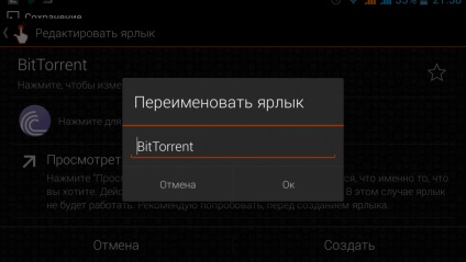 Hogyan nevezhetem át a parancsikont android