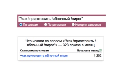 Hogyan kell használni a Yandex wordstat (wordstat) Hogyan kell használni a Yandex wordstat