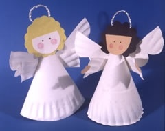 Hogyan készítsünk egy angyal papírból kezeddel 3 lépésre varázsló osztály kép és egy sablont angyalok