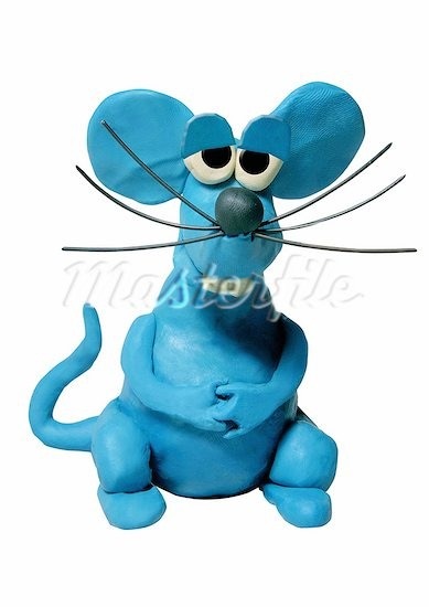 Mivel vak egér gyurma (modellezés agyag) Mint egy vak egér készült gyurma