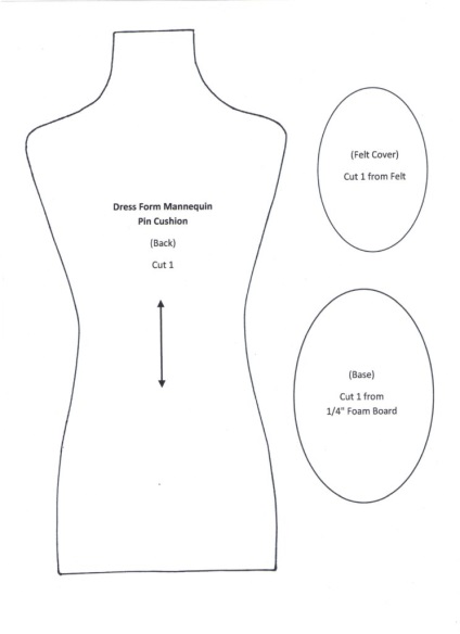 Hogyan kell varrni a tű ágyban próbababa saját kezűleg - a master class Pattern