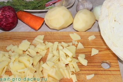 Főzni zöldség leves recept egy klasszikus körökre fotókkal