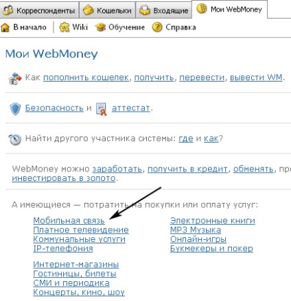 Mivel előnyös, újratöltési sejt keresztül WebMoney (MTS, hangszóró Beeline, Kyivstar)