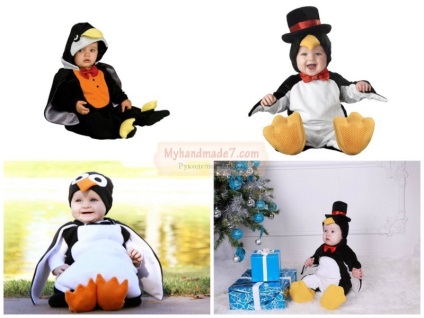 pingvin ruha a baba saját kezűleg a mintát, és lépést mesterkurzusokat fotókkal