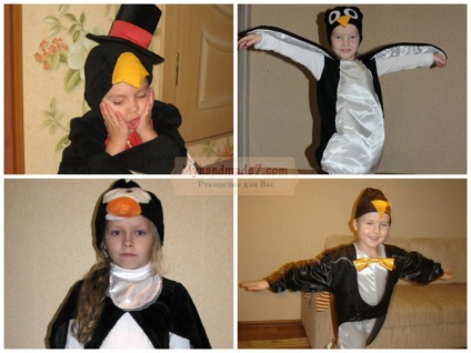 pingvin ruha a baba saját kezűleg a mintát, és lépést mesterkurzusokat fotókkal