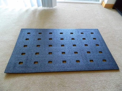Bath mat kezével - egy fotó a kreativitás (a) Bath mat kezével - egy fotó a kreativitás