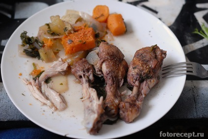 Csirke párolt bor, egyszerű receptek (csirke) Csirke párolt bor, egyszerű receptek