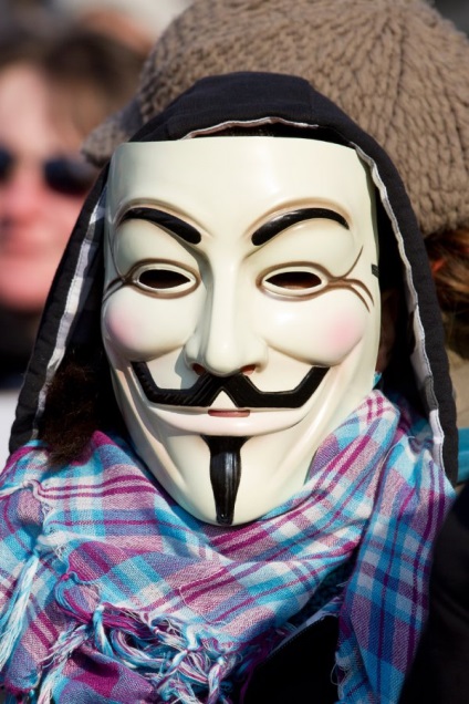 Anonymous maszk - a forrása a jó hangulat (a karakter) Anonymous maszk - a forrása a jó hangulat
