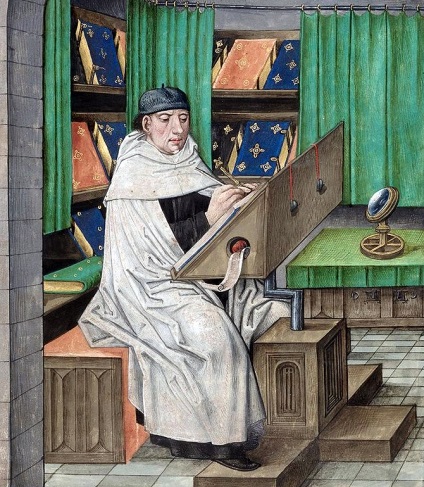 Művész műhely (atelier scriptoriumban) művész műhely