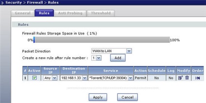 Konfigurálása porttovábbítással adsl-modem P660 Series 2-es verzió használható uTorrent - ZYXEL