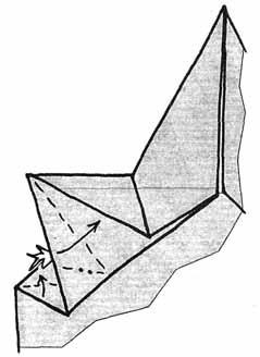 Rhino, Origami (bázikus forma a baromfi) Orrszarvú, origami