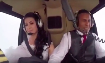 Írta helikopter lezuhan videó repül az esküvő a menyasszony