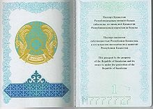 Kazahsztáni útlevél