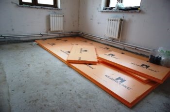 Penoplex padló alatt esztrich (Penoplex köti a) Penoplex padló alatt esztrich