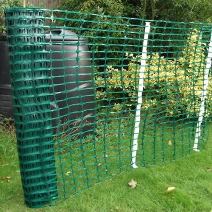 Műanyag háló kerítések (kerítés) saját kezűleg