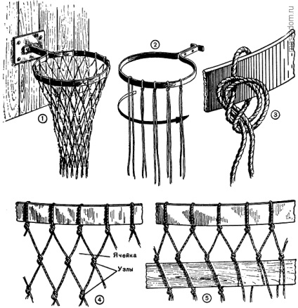 Weave röplabda háló, kosárlabda és függőágy - házi