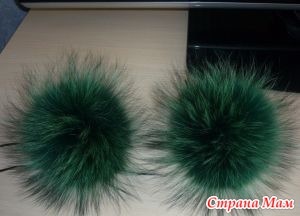 Pompom prémből kezük (kéz) Pompom prémből kezük