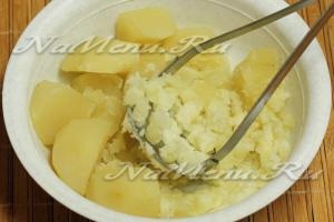Lean burgonya leves recept