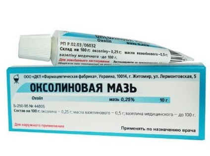Antivirális orrkenőcs (kenőcs gyermekek orr) Antivirális kenőcs az orr