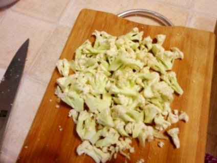 Ragu karfiol és burgonya recept egy fotó