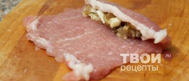 Hengerelt hús - egy finom recept lépésről lépésre fotók