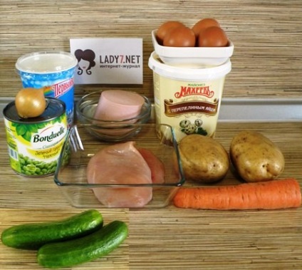 Салат зимовий - покроковий рецепт з фото