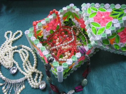 Bag Quilling a kezüket (doboz) Bag Quilling saját kezűleg