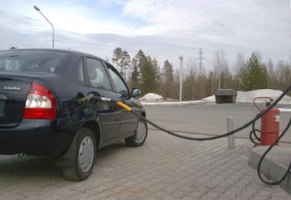 csökkentett üzemanyag-fogyasztás Lada Kalina