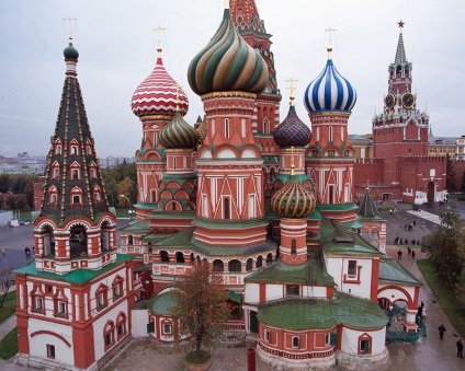 St. Vasiliya Blazhennogo - díszített piros négyzet