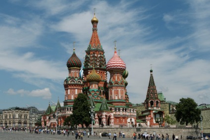 St. Vasiliya Blazhennogo - díszített piros négyzet