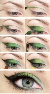 Tippek választott árnyalatok zöld szeme